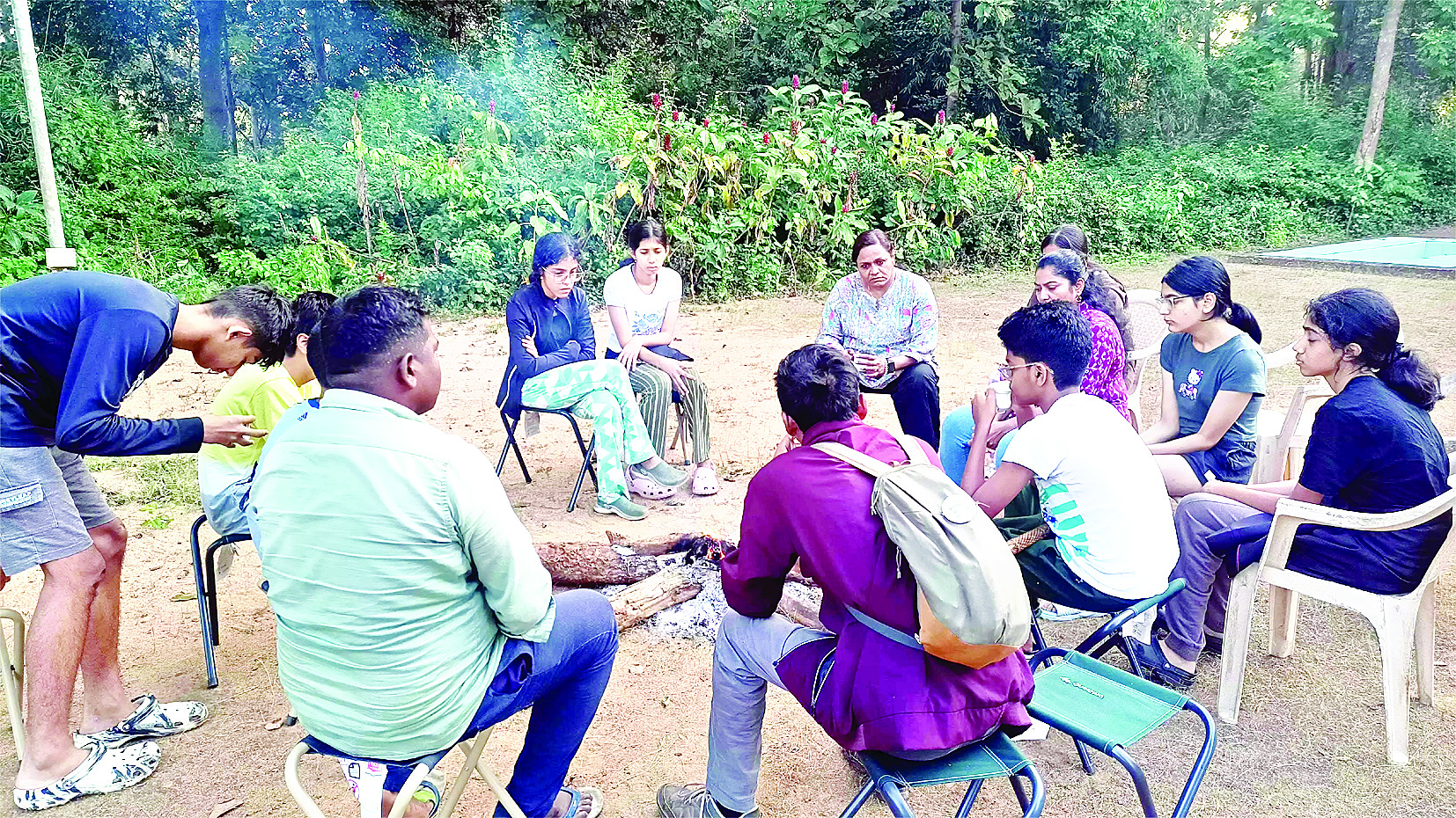 इको टूरिज्म स्थल जबर्रा गाँव में शैक्षिक भ्रमण के लिए पहुंचे पुणे महाराष्ट्र के छात्र 