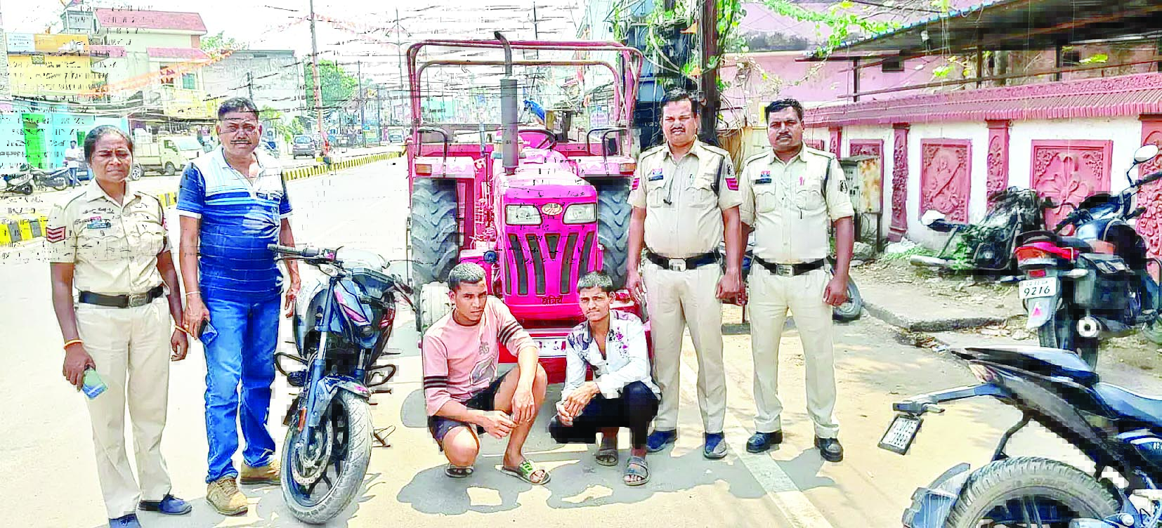 10 लाख का माल बरामद, ट्रैक्टर चोरी का खुलासा