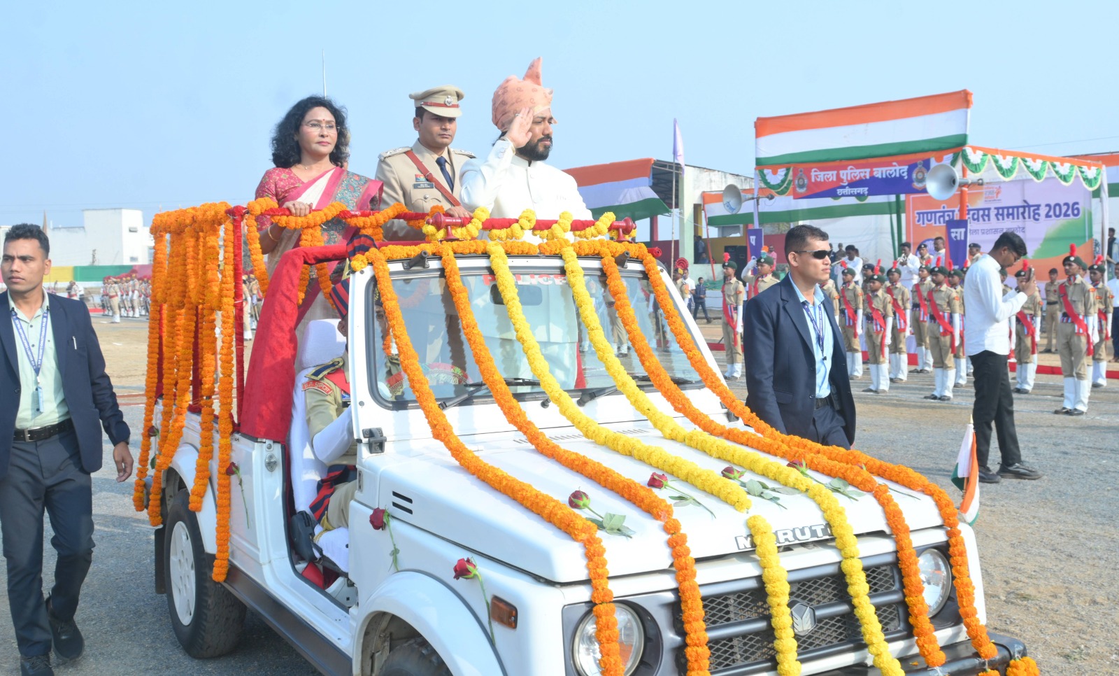 जिला मुख्यालय बालोद में भव्य एवं गरिमामय ढंग से मनाया गया गणतंत्र दिवस समारोह...