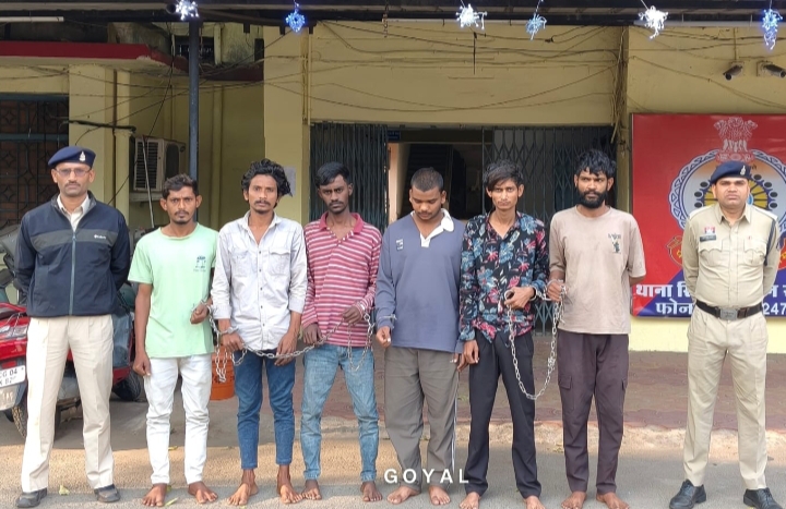 डकैती की योजना बनाते हुए आधा दर्जन आरोपी गिरफ्तार, तलवार, डण्डा, हॉकीस्टिक एवं स्कॉर्पियो वाहन जप्त...