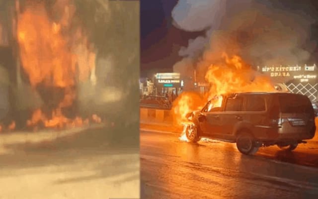 छत्तीसगढ़ में दो हादसे: खरोरा में चलती बस बनी आग का गोला, तो रायपुर में कार से भी उठी लपटें: बच गई 56 की जान..