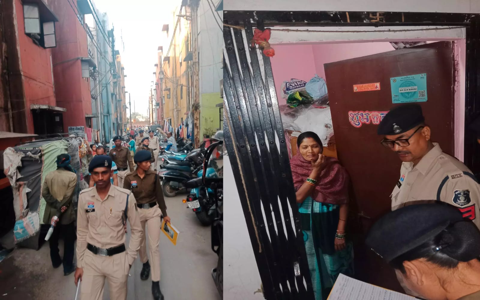 मरीन ड्राइव के आसपास की गलियों में पुलिस का छापा...