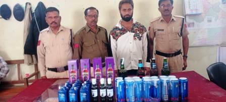 अवैध शराब पर आबकारी विभाग की कार्रवाई, अंतरराज्यीय लेवल की मदिरा जप्त...