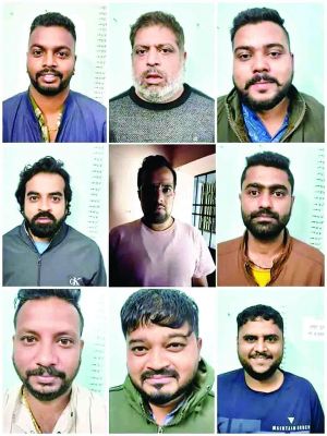 46 जुआरी गिरफ्तार, लाखों रुपए कैश भी बरामद