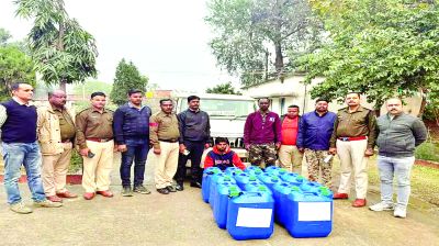 560 लीटर स्प्रिट के साथ शराब नेटवर्क का सरगना गिरफ्तार 