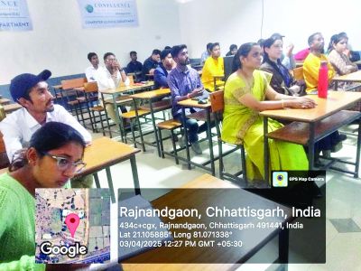 कॉन्फ्लुएंस कॉलेज मे इंपैक्ट ऑफ़ एआई टूल्स इन डेली  लाइफ विषय पर अतिथि व्याख्यान 