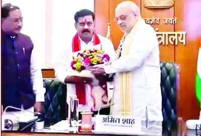 गृह मंत्रालय में अमित शाह ने विष्णुदेव साय और विजय शर्मा के साथ बैठक की