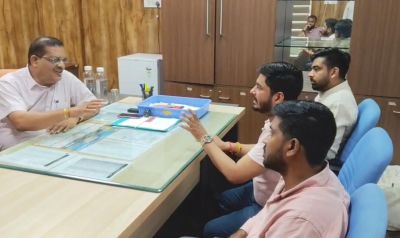 समग्र शिक्षा विभाग भर्ती घोटाले पर NSUI का प्रदर्शन, रिपोर्ट सार्वजनिक करने की माँग