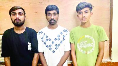 तेलीबांधा काशीनगर में 3 ड्रग्स पेडलर्स गिरफ्तार, इलेक्ट्रानिक तराजू भी जब्त