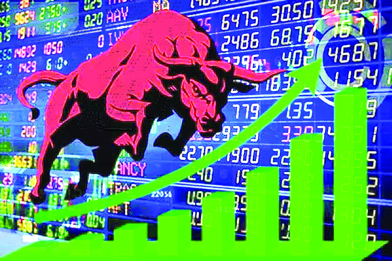 आरबीआई एमपीसी के फैसले से पहले हरे निशान में बंद शेयर बाजार, सेंसेक्स 443 अंक उछला 