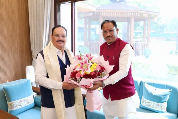 केंद्रीय स्वास्थ्य मंत्री जेपी नड्डा से मिले मुख्यमंत्री विष्णुदेव साय, स्वास्थ्य सेवाओं और किसानों के लिए खाद-बीज उपलब्धता पर हुई विस्तृत चर्चा…