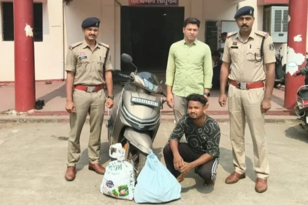 अवैध रूप से शराब परिवहन करते आरोपी जितेन्द्र निषाद गिरफ्तार…