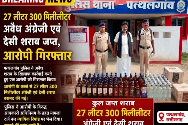अवैध शराब के साथ आरोपी विश्वनाथ शर्मा गिरफ्तार, भेजा गया जेल…