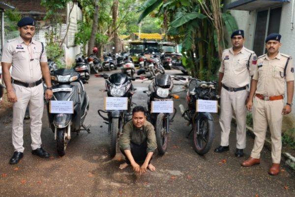 दोपहिया वाहन चोरी करने वाला शातिर चोर आरोपी उज्जवल पटेल उर्फ टार्ज़न गिरफ्तार…