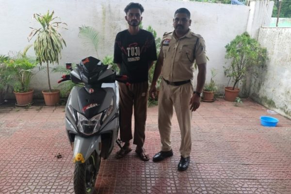 दोपहिया वाहन चोरी करने वाला आरोपी ओंकार यादव  गिरफ्तार…