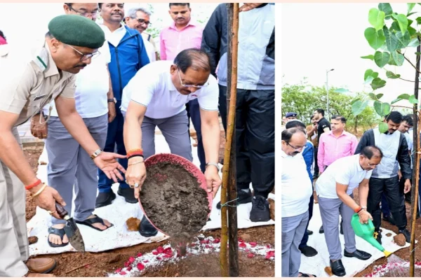 मुख्यमंत्री विष्णु देव साय ने ‘एक पेड़ माँ के नाम’ अभियान के तहत किया पौधारोपण…