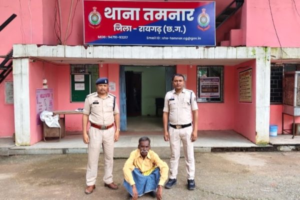 ग्रामीण पर हत्या की नीयत से टंगिया से वार, आरोपी को तमनार पुलिस ने चंद घंटों में किया गिरफ्तार…