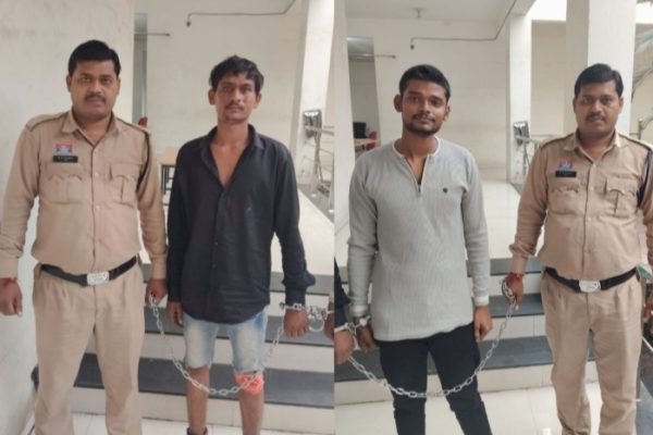 धारदार चाकू लेकर आम लोगों को भयभीत करने वाले 02 आरोपी गिरफ्तार…