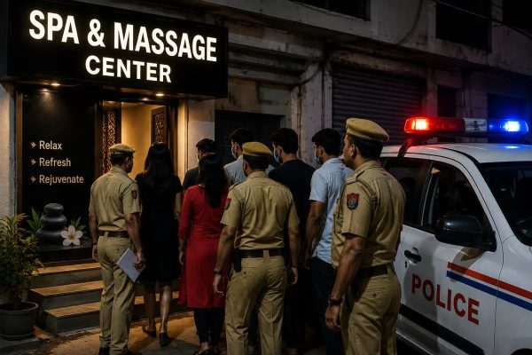 रायपुर के 30 स्पा सेंटरों पर एक साथ पुलिस का छापा, 100 से ज्यादा जवानों ने खंगाले रिकॉर्ड, मचा हड़कंप…