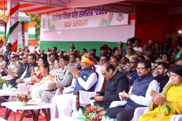 घुड़सवारों के साहस, महिला बैग पाईपर बैंड की लय और श्वान दल के रोमांचक प्रदर्शन से सजा स्वतंत्रता दिवस समारोह