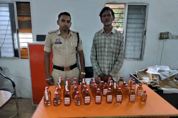 आबकारी एक्ट के तहत टिकरापारा पुलिस की कार्यवाही – 36 पौवा देशी मदिरा जप्त…