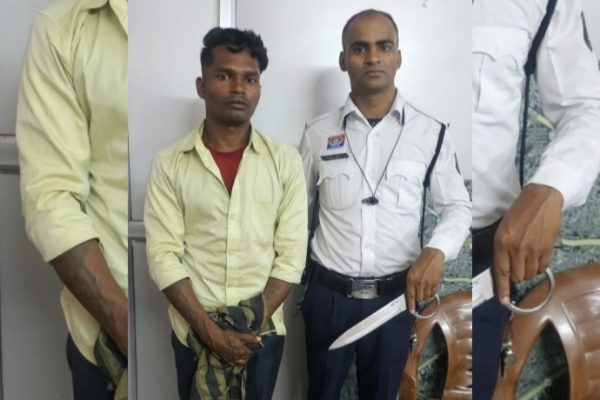 यातायात पुलिस रायपुर के QRT टीम की तत्परता से धारदार हथियार सहित संदिग्ध आरोपी गिरफ्तार…