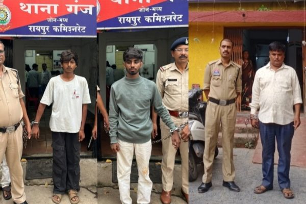 बुधवार को मध्य जोन कोतवाली डिवीजन में कार्यवाही  —  कोतवाली डिवीजन में 03 आर्म्स एक्ट एवं 01 सट्टा प्रकरण में कुल 04 आरोपी गिरफ्तार…