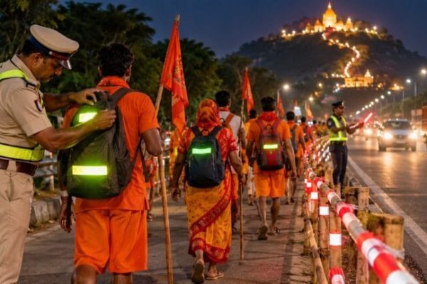डोंगरगढ़ पदयात्रियों की सुरक्षा के लिए दुर्ग पुलिस अलर्ट, रेडियम स्टिकर से लेकर 24 घंटे पेट्रोलिंग तक के इंतजाम…