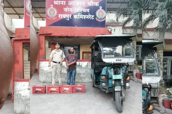 रायपुर में ई-रिक्शा की बैटरियां चुराने वाला तेलीबांधा का हिस्ट्रीशीटर गिरफ्तार, डेढ़ लाख का माल बरामद…